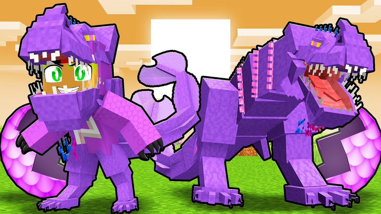 NASCI como um DRAGÃO M0RTE PÚRPURA no Minecraft