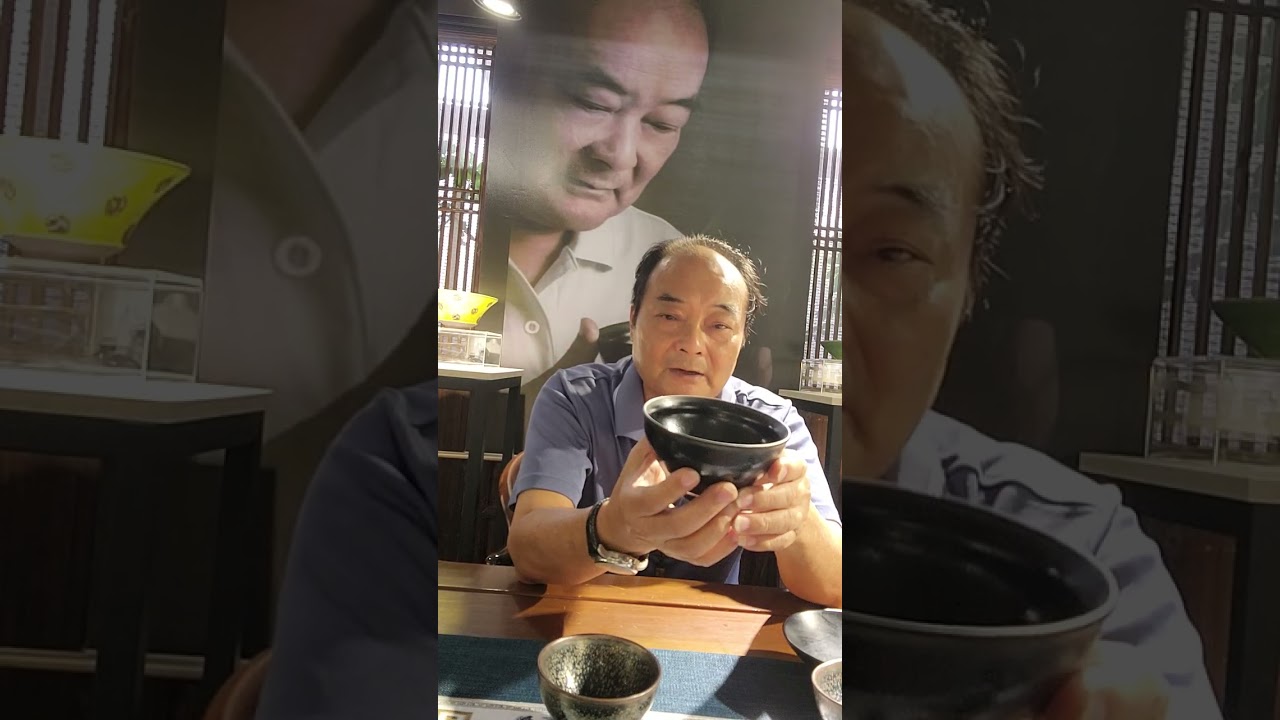 建窯黑釉烏金銀兔毫盞