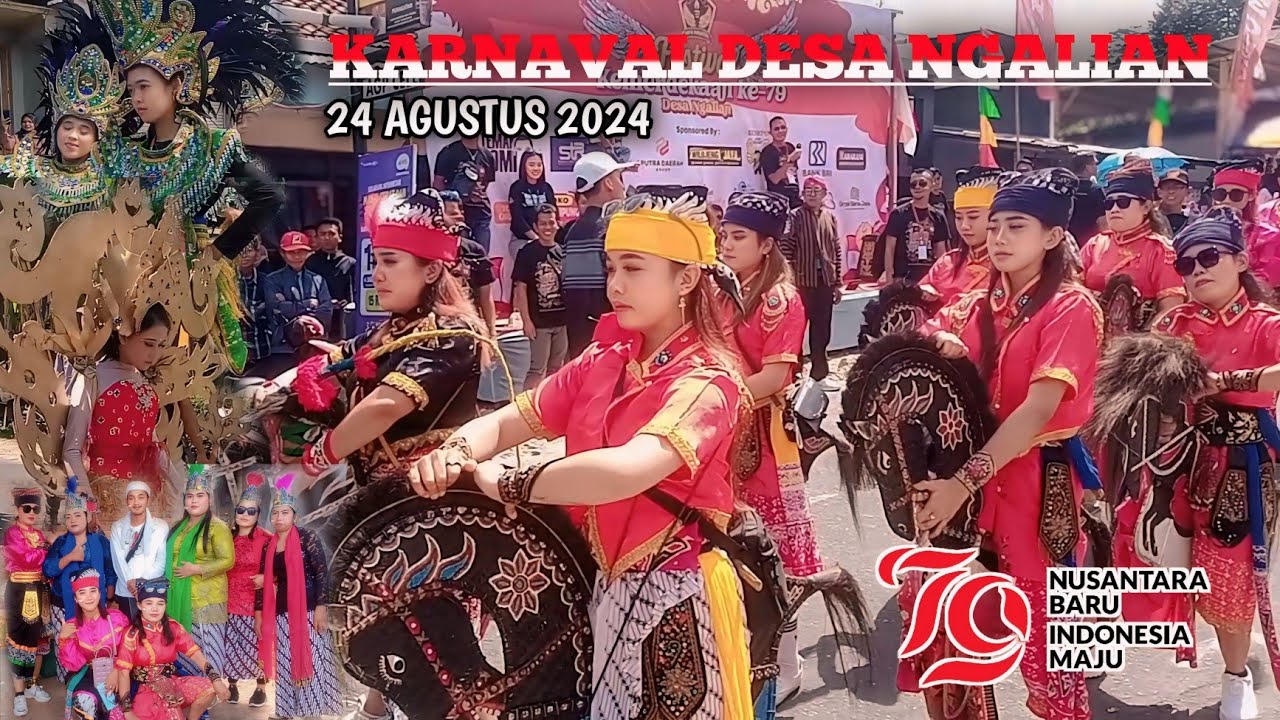 KARNAVAL DESA NGALIAN WADASLINTANG HUT RI YANG KE 79 TAHUN 2024