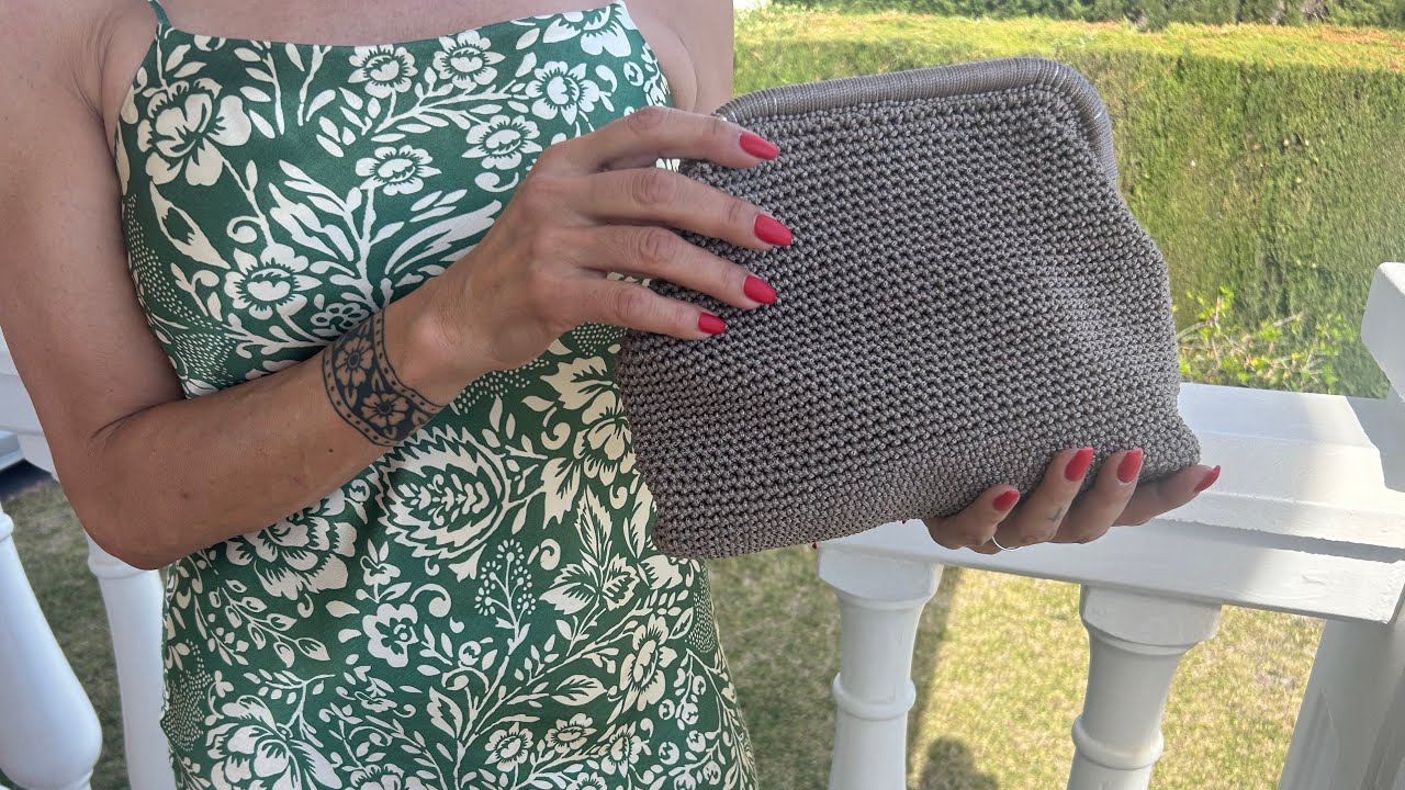 Cartera de mano a Crochet 🌺