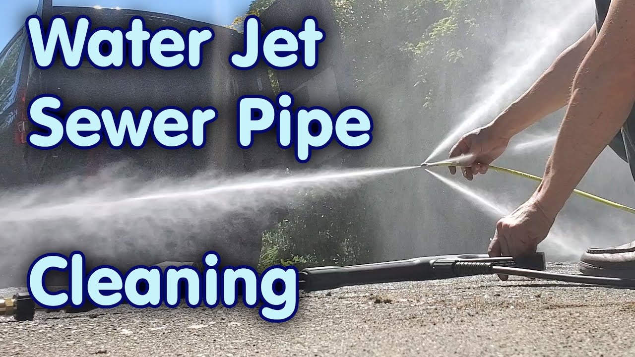 Water Jetter Sewer Pipe Cleaning with Electric Pressure Washer