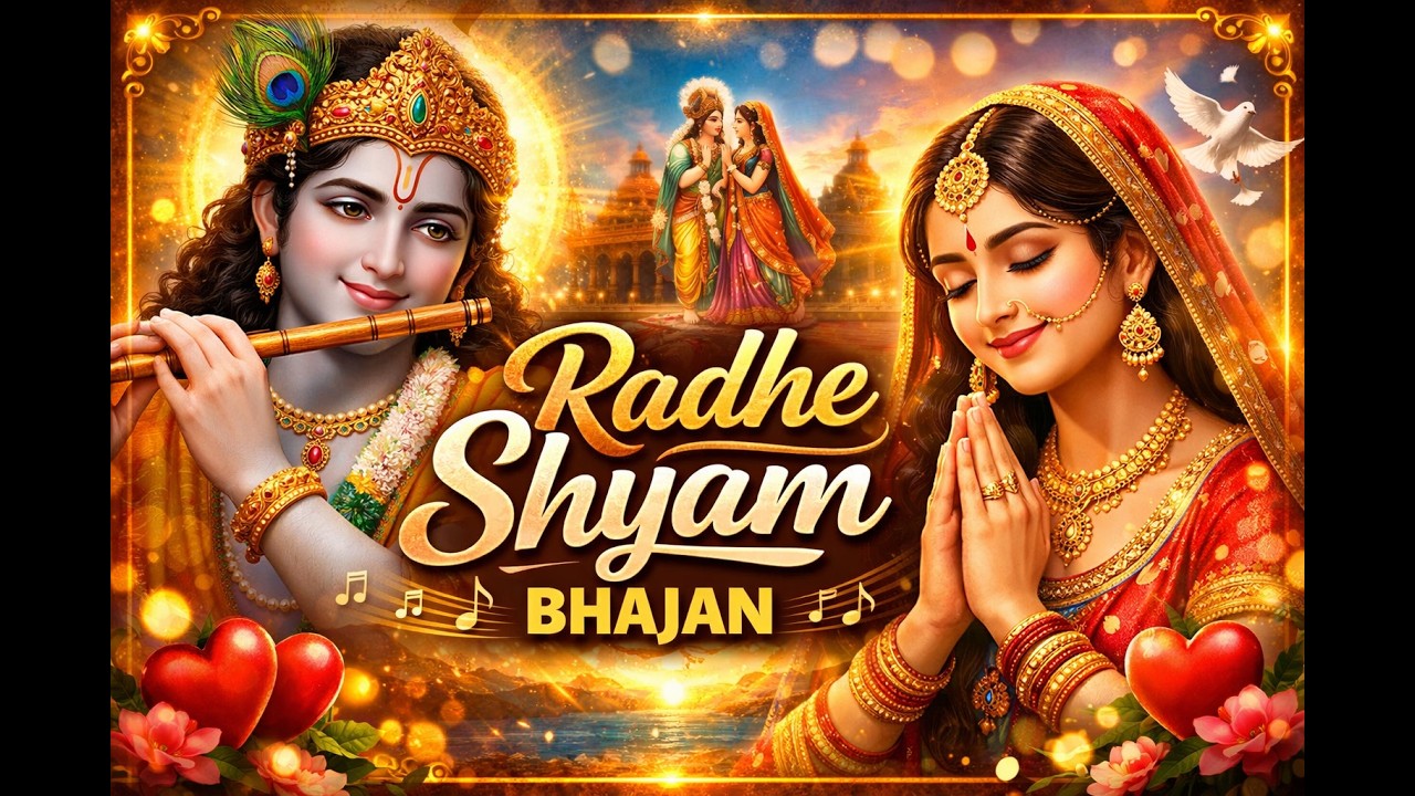 Radhe Shyam Bhajan 🙏 Radhe Radhe Shyam | Peaceful Krishna Bhajan| Morning Bhakti Song | Hare Krishna