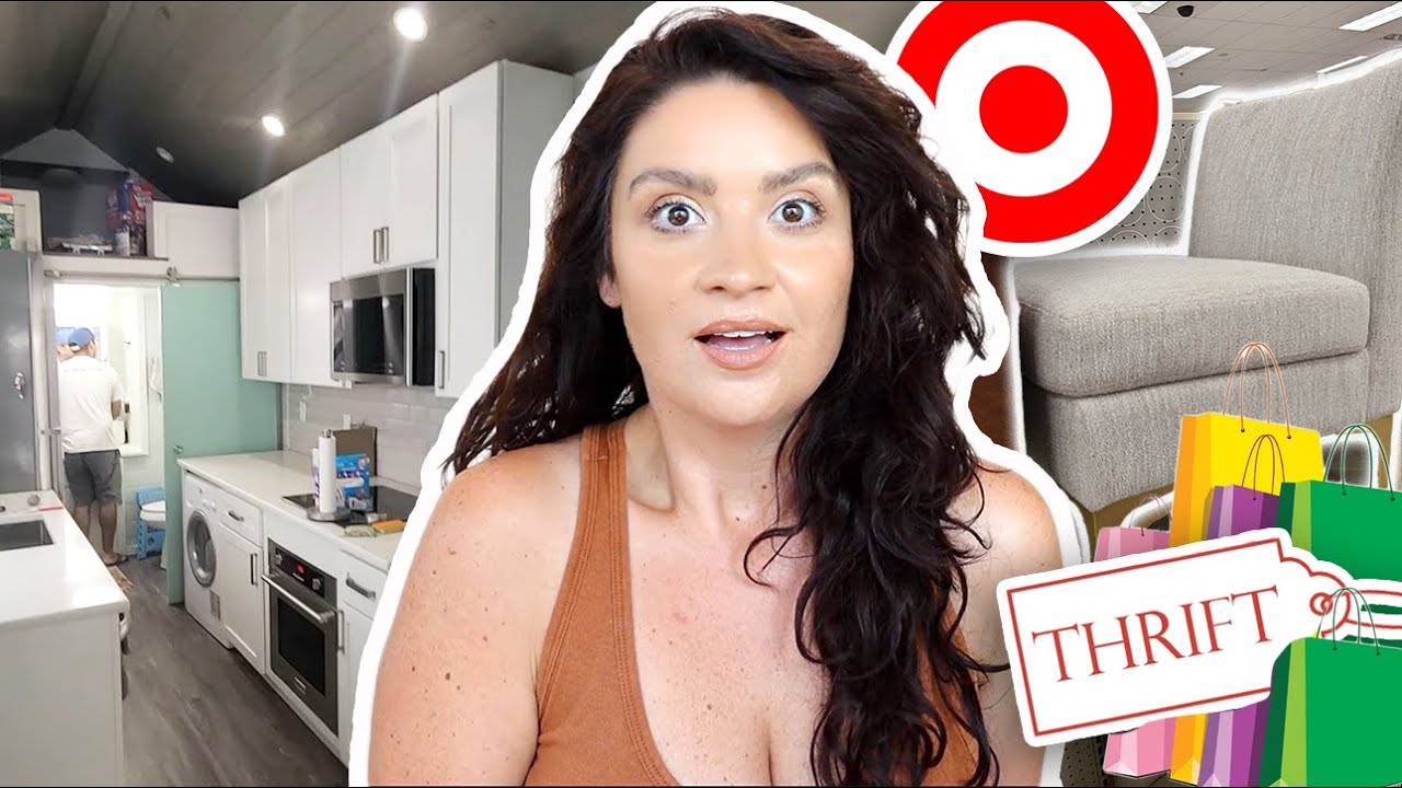 I'm Sick... TINY HOUSE MOVING VLOG + SHOP & THRIFT with me!