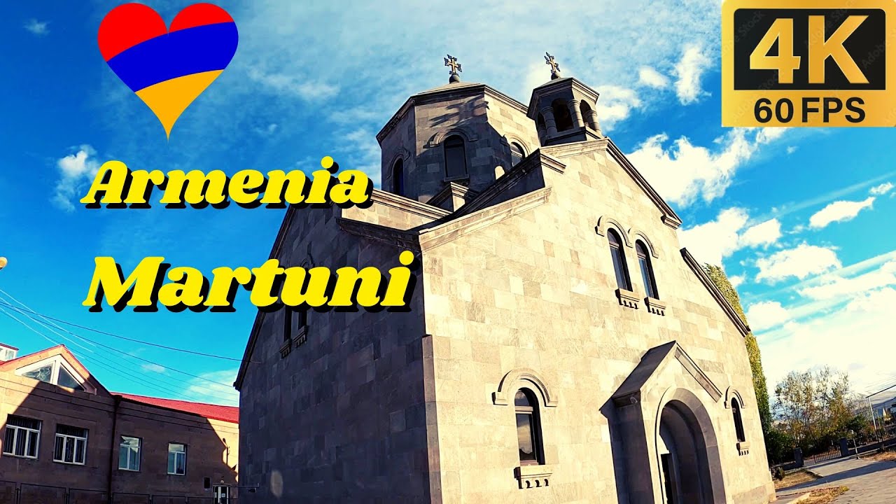Martuni  Armenia 🇦🇲  Martuni Town countryside Walking Tour - Armenia Walking Tour - [ Armenia 4K ]
