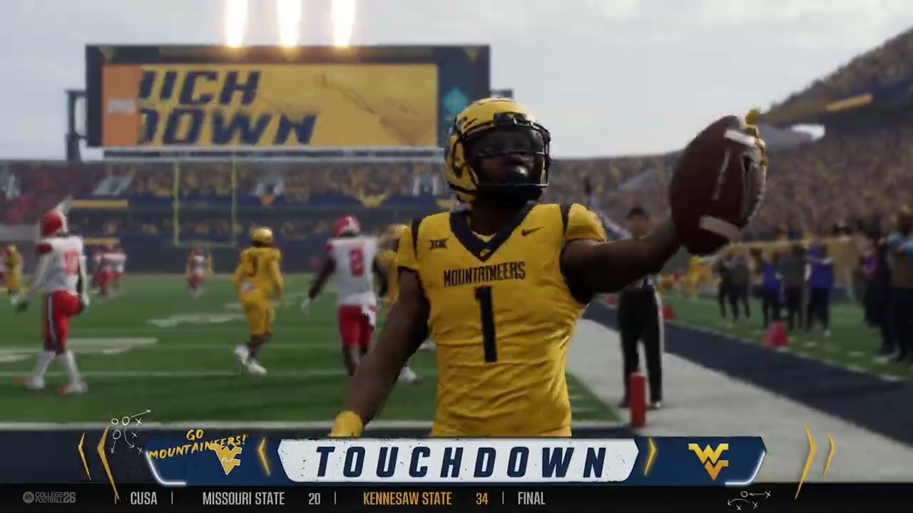WVU 32 user dynasty DimeTime League. Jahiem White Heisman run. 10-1 #wvufootball #twitchstreamer 