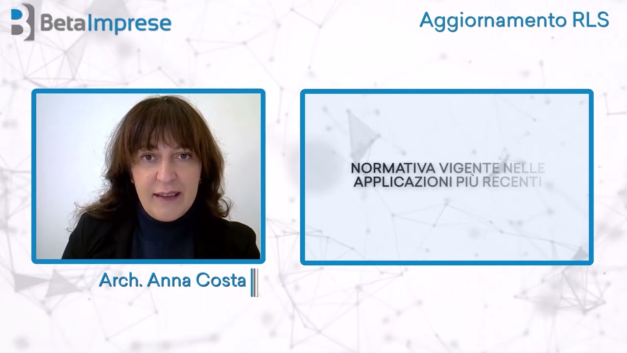 Corso di Aggiornamento per RLS (4 ore) del 2025 - Architetto Anna Costa