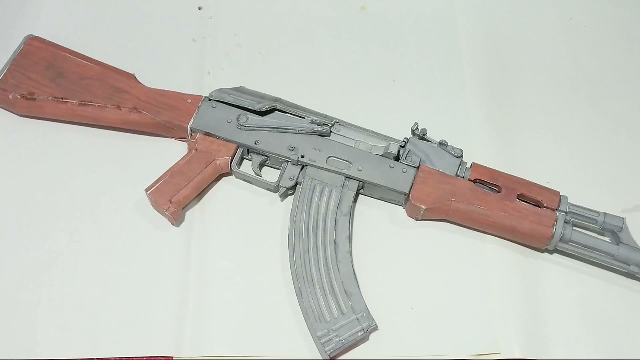 ak 47. (assembly paper craft ak 47)