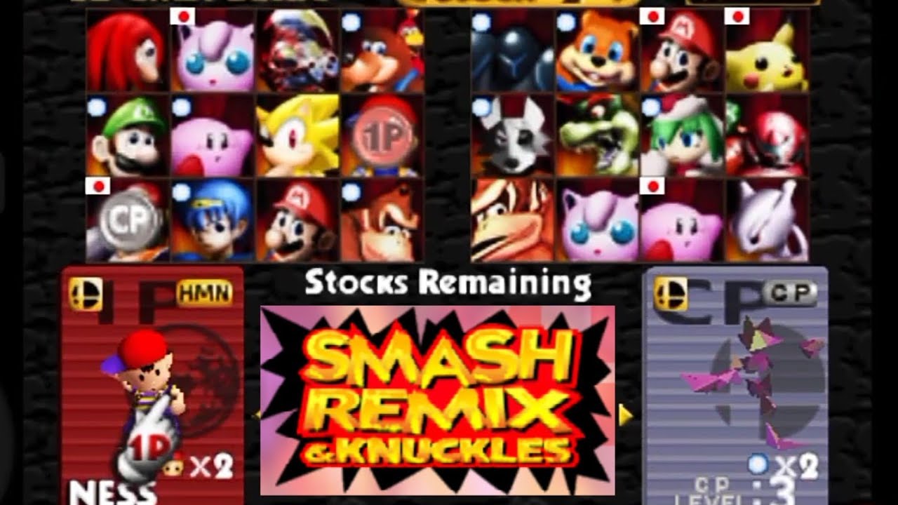 Smash Remix v1.5.2 & Knuckles b2.9 1/2 Chat. Battle.