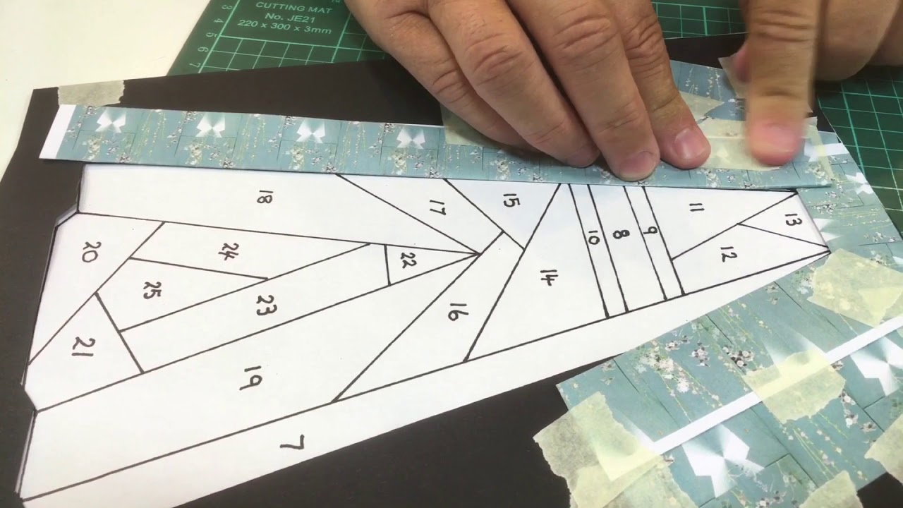 Kimono Craft Set 21 Download Iris Folding Template Set 01 Demonstration from Alan and Barry