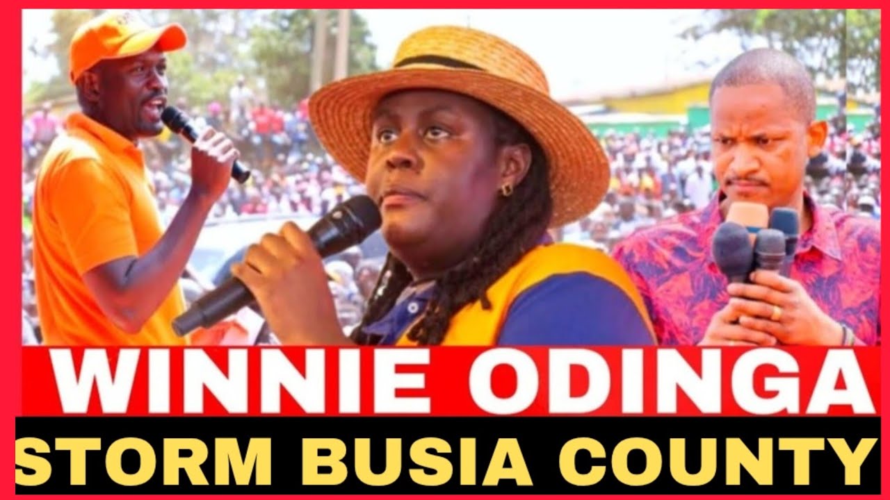 WINNIE ODINGA,EDWIN SIFUNA AND BABU OWINO STORM BUSIA COUNTY FOR ONE TERM DECLARATION 