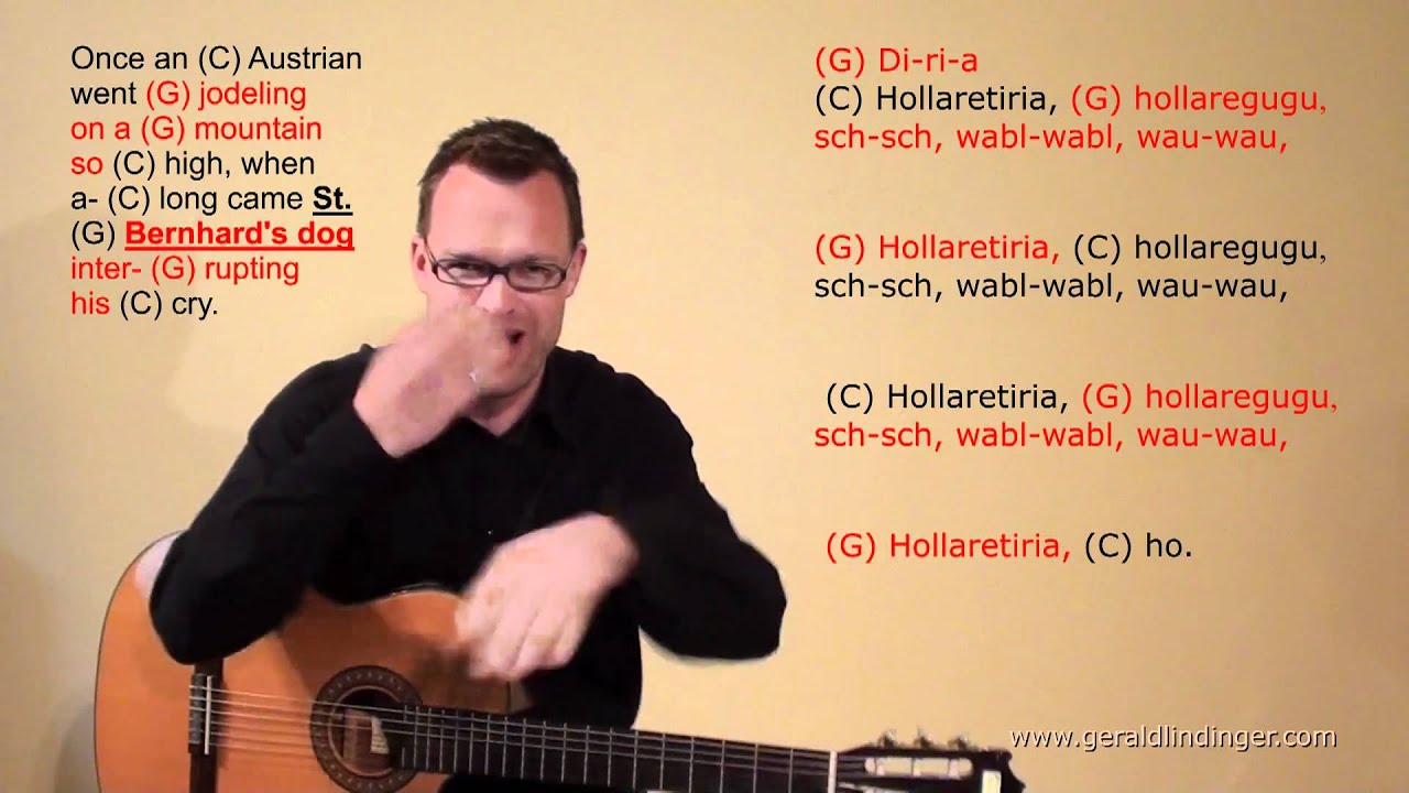 Gerald Lindinger: Once an Austrian went jodeling / C / schnell