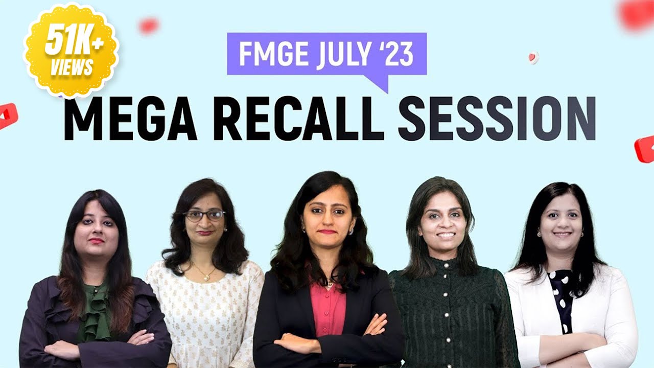 🔍 FMGE July 2023 Recall Live 📊 Part 1