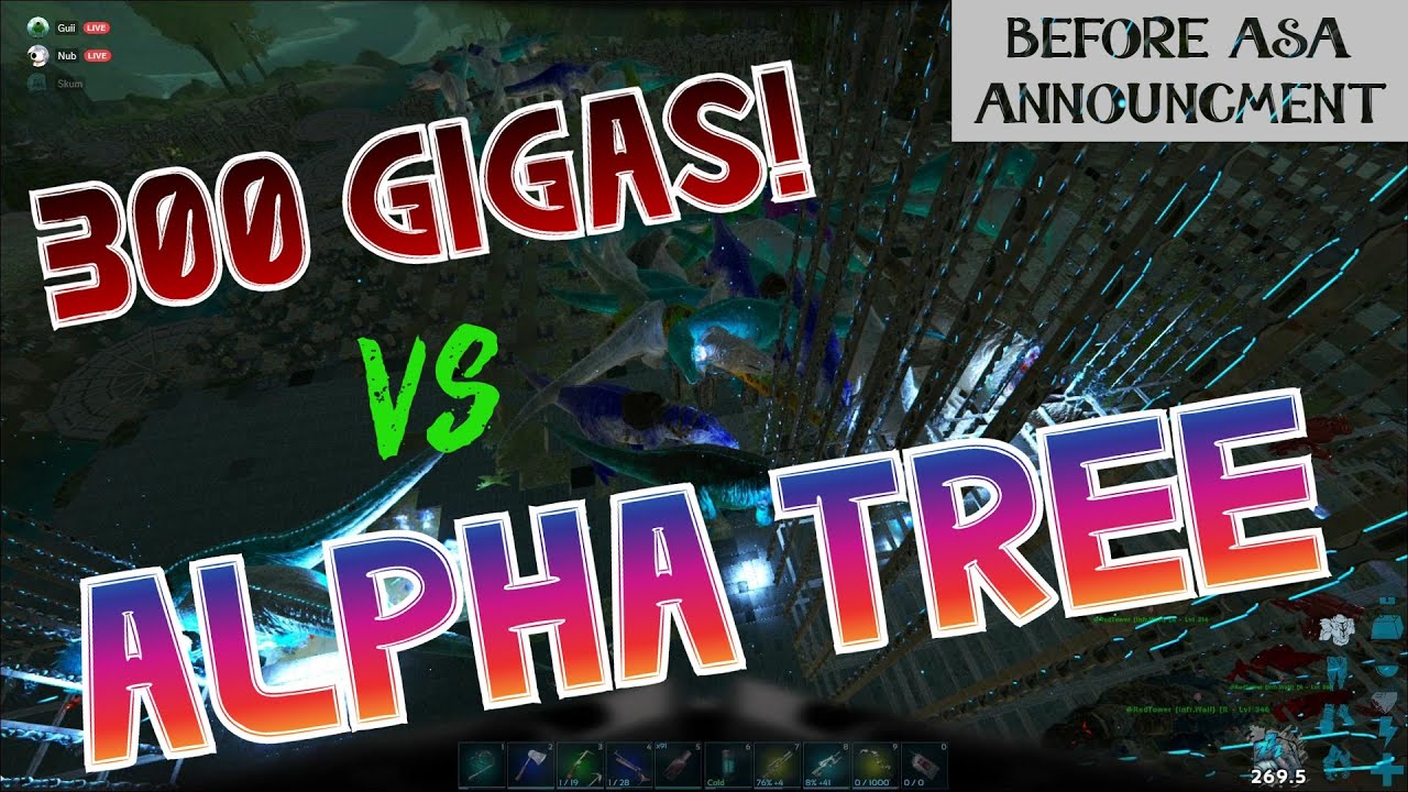 ARK Small Tribes - They Tried To Raid Our Alpha Tree With 300+ Gigas!! Respect The Play!