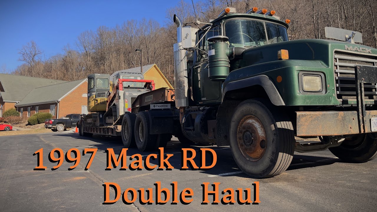 1997 Mack RD Double Haul to Job Site