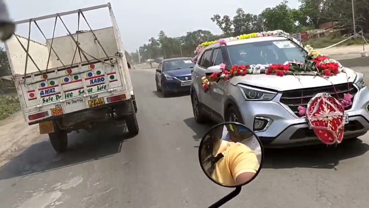 Vlog-1 | Chakdaha to Kalyani AIIMS by NH-34 and back through Sukhsagar road with  #RE Thunderbird