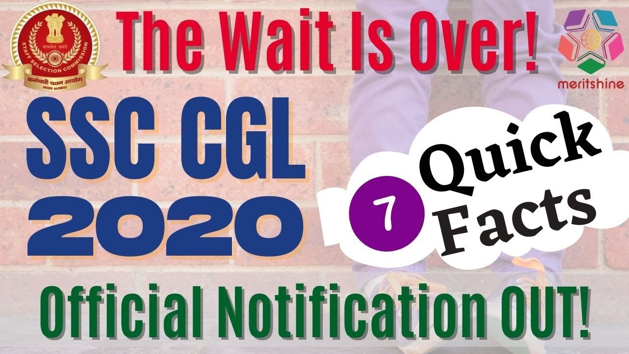 SSC CGL 2020 notification highlights | 7 Quick Facts