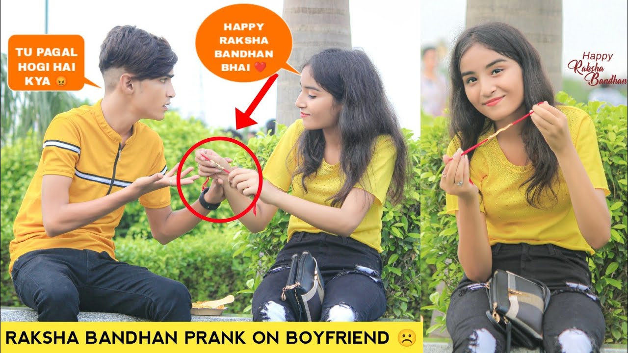 Raksha bandhan prank on boyfriend | Rakhi special |  Shocked Reaction 😮 | Justin Romio