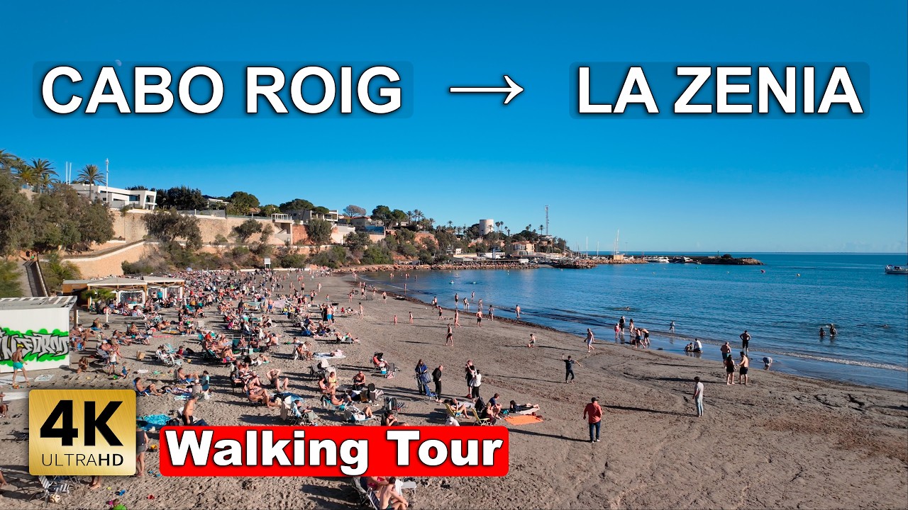 Cabo Roig → La Zenia Promenade & Beaches | Costa Blanca Walking Tour [4K 60fps]