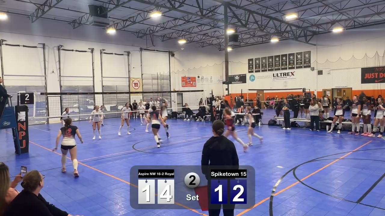 Power League #1 x-over 4v4 :  Spiketown 15 v Aspire NW 16-2 Royal set 2