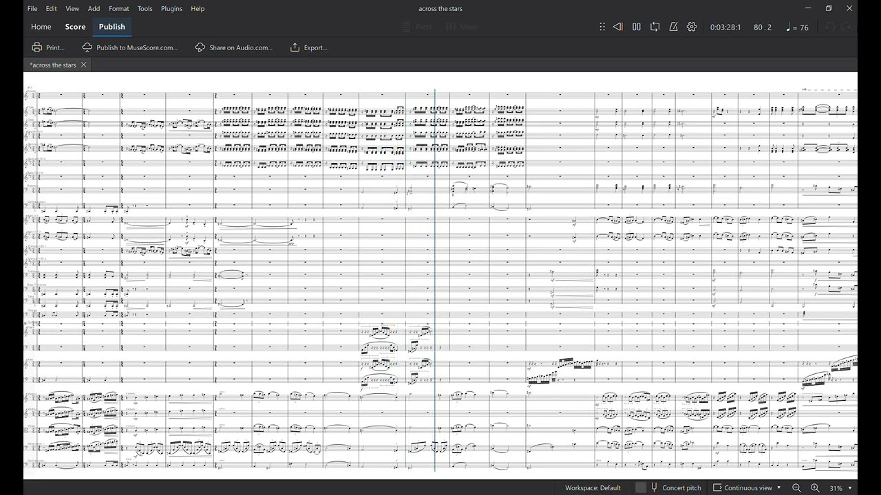 Across the Stars- Musescore 4