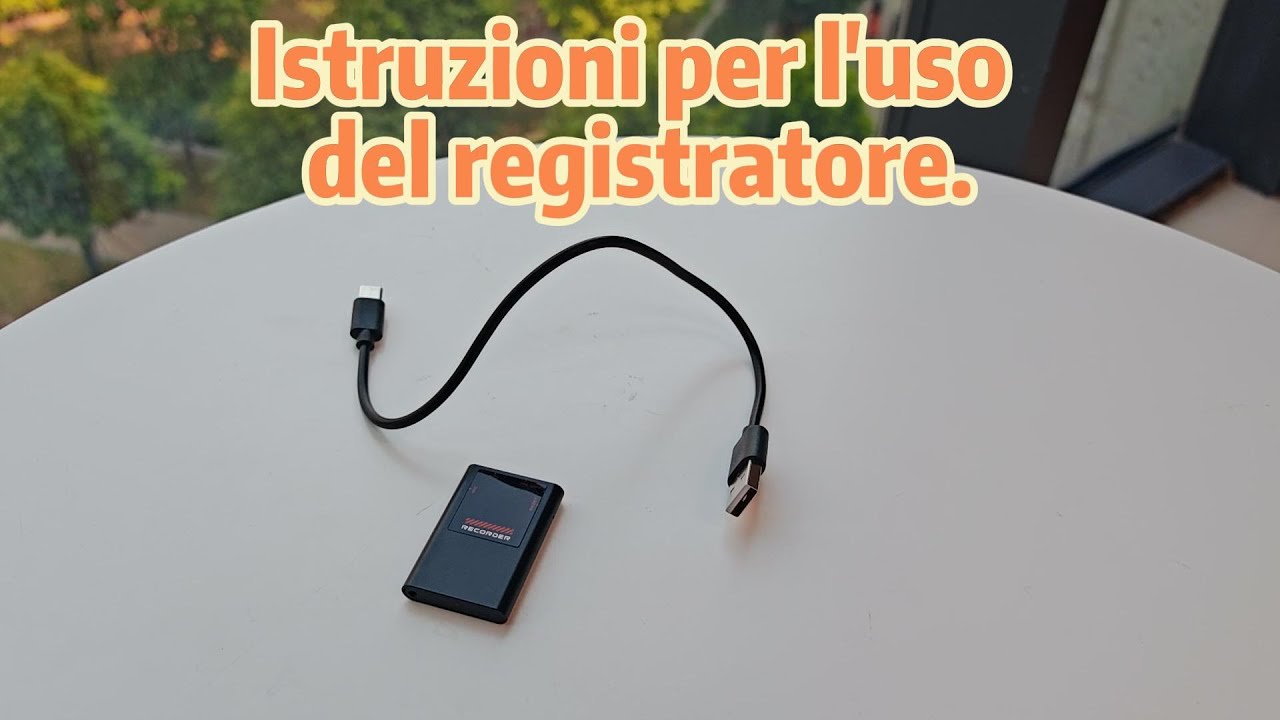 Istruzioni per il prodotto del registratore - M11