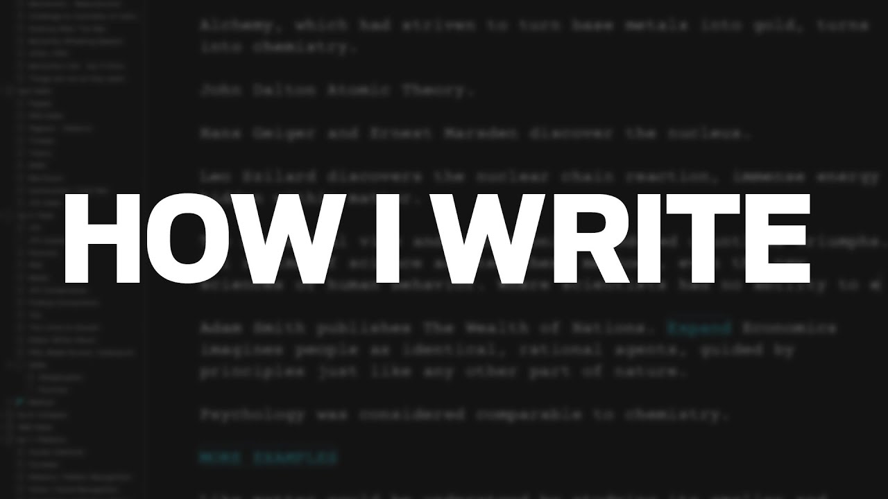 How I Write (Scrivener and DEVONthink Workflow)