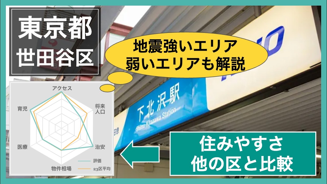 世田谷区を他の東京23区と比較してみた！家賃相場・治安など住みやすさ解説