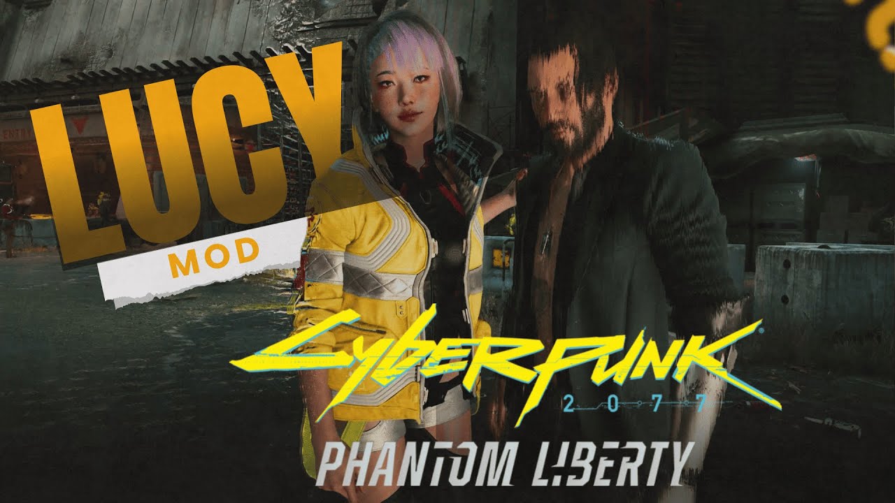 Cyberpunk 2077 Phantom Liberty but with Lucy from Edgerunners Instead of Songbird