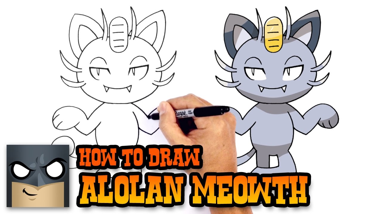 How to Draw Pokemon | Alolan Meowth