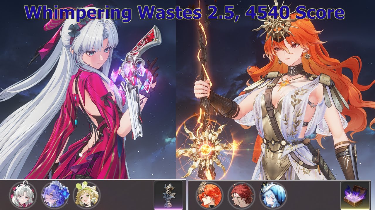 Whimpering Wastes Patch 2.5, s0r1 Carlotta & s0r1 Augusta 4540Score | Wuthering Waves