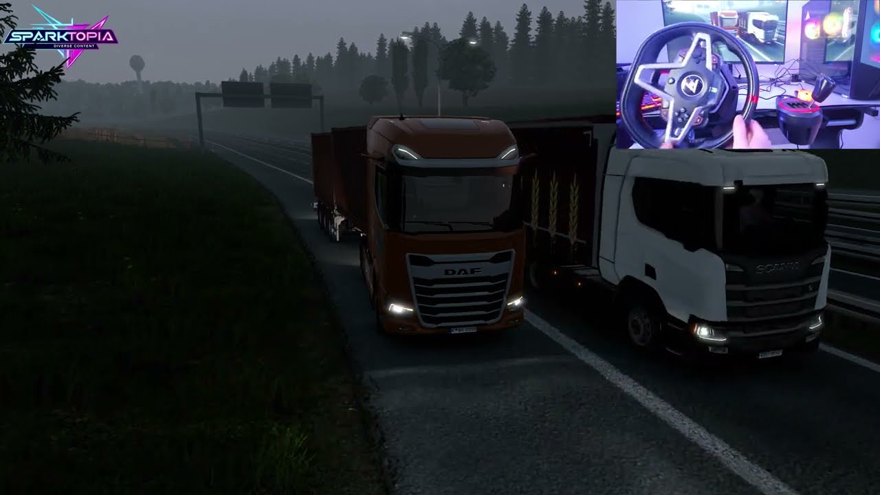 Realistic Driving | ETS 2 | Daf 530 | Thrustmaster T248+TH8S Shifter-4k-Pov Driving