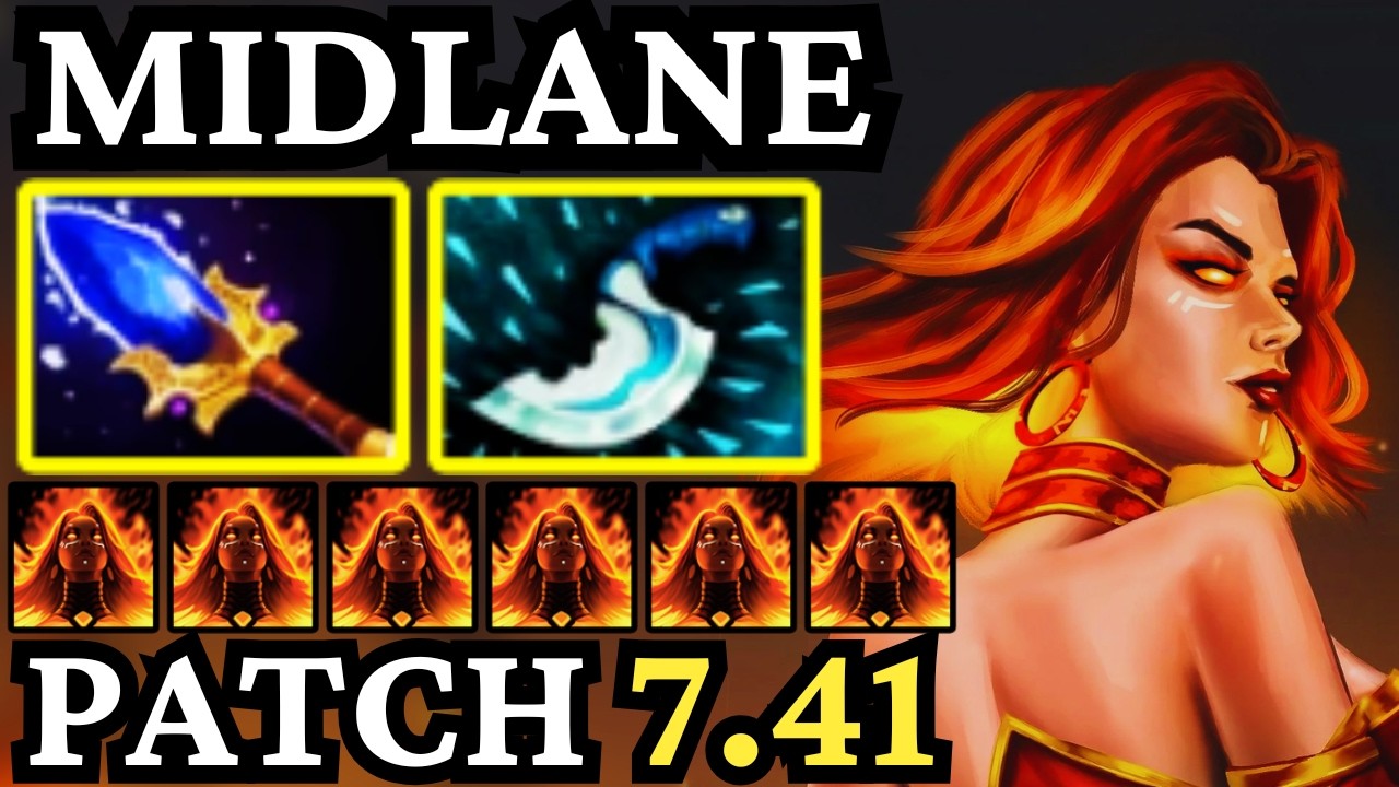 🔥 Новый патч 7.41: Лина &mdash; божественный мид с чистым уроном! 🔥 Геймплей Dota 2