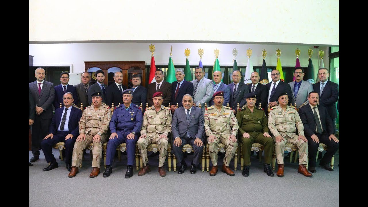 زيارة السيد رئيس مجلس الوزراء  عادل عبد المهدي الى جامعة الدفاع للدراسات العسكرية .
