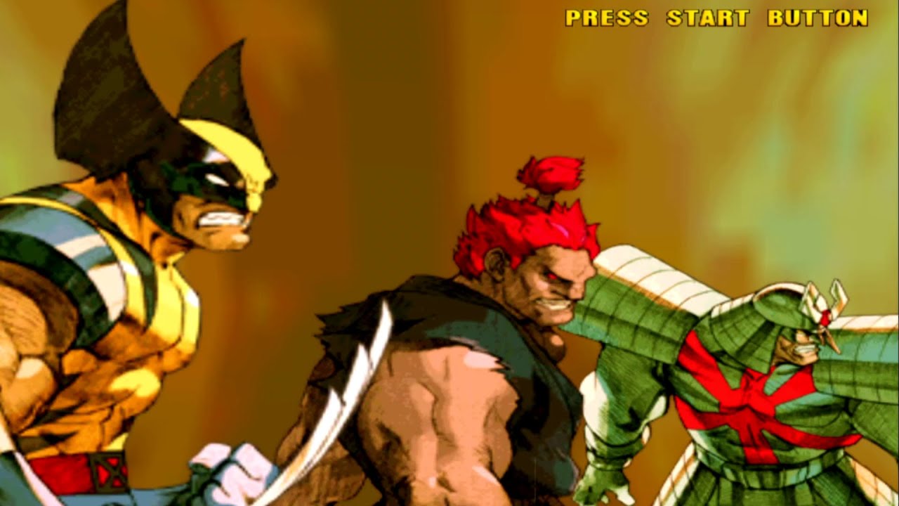 Marvel vs Capcom 2 - Akuma, Silver Samurai, Wolverine