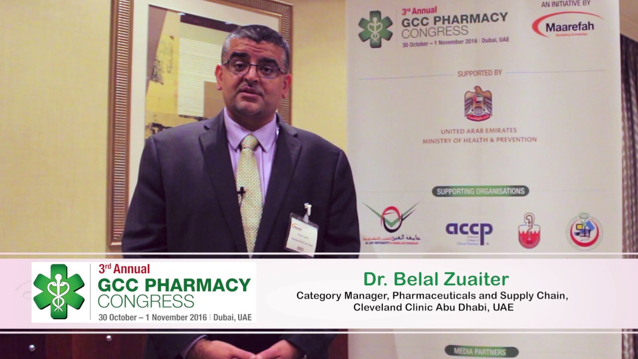 Pharmacy supply chain from an expert point of view: Dr. Belal Zuaiter from Cleveland Clinic