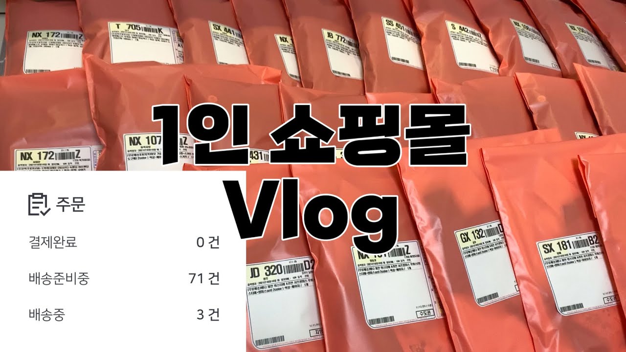 [쇼핑몰 vlog]지그재그 4개월차 주문건이 터졌어요~!🥰 계속 포장만 하는 의류쇼핑몰 브이로그💜 / 1인마켓 / 1인쇼핑몰 / 쇼핑몰창업 / 택배포장 l 하리로운 l