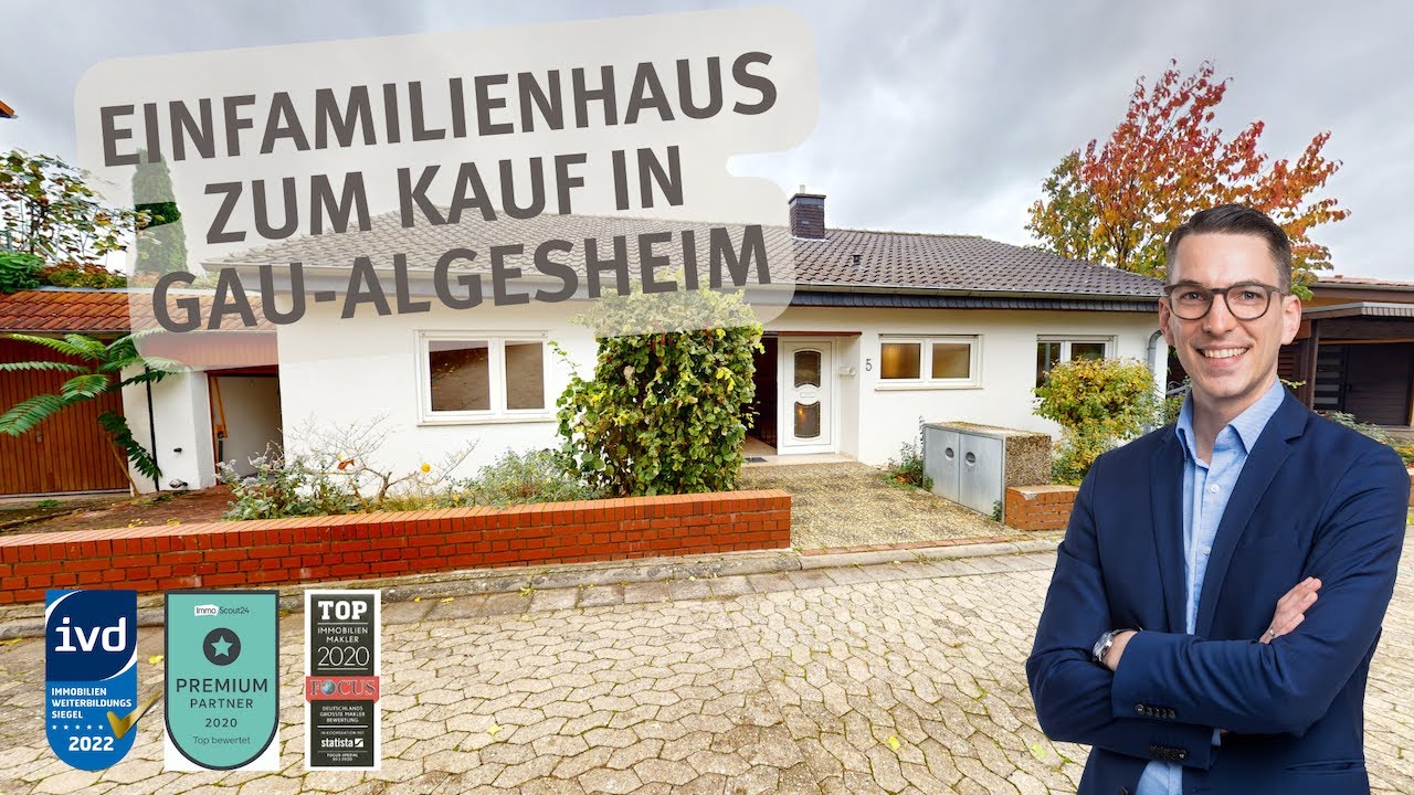 🏡📹 Freistehendes Einfamilienhaus mit Garten und viel Platz zum Kauf im idyllischen Gau-Algesheim 📹🏡