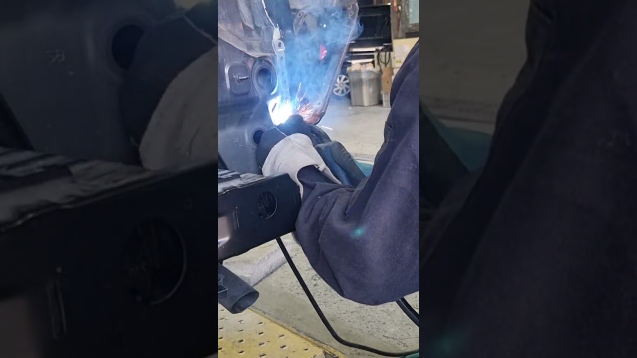#toyotaprius quarter panel  and rear door replacement, #autorepair #automotive 