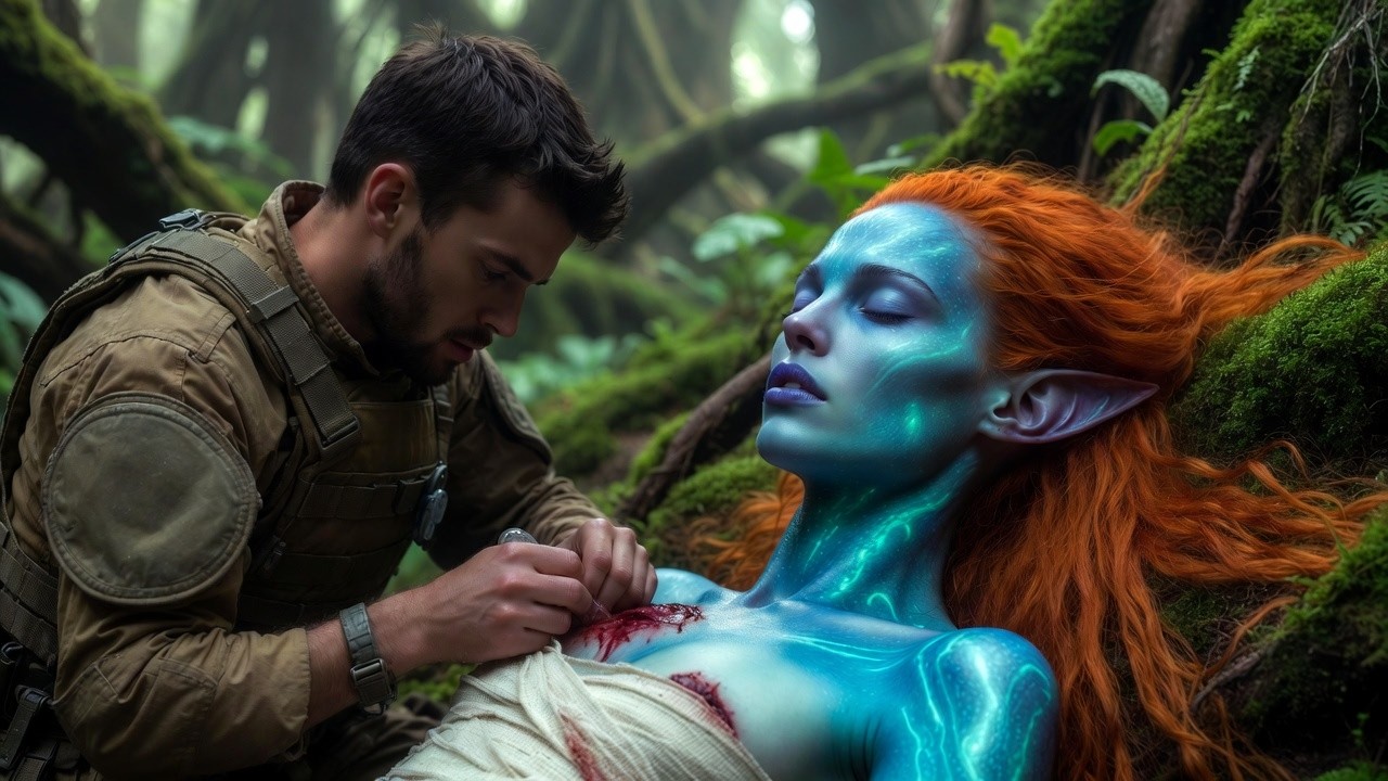 When the Injured Alien Queen Saw the Human, She Closed Her Eyes—Terrified This Was the End | HFY