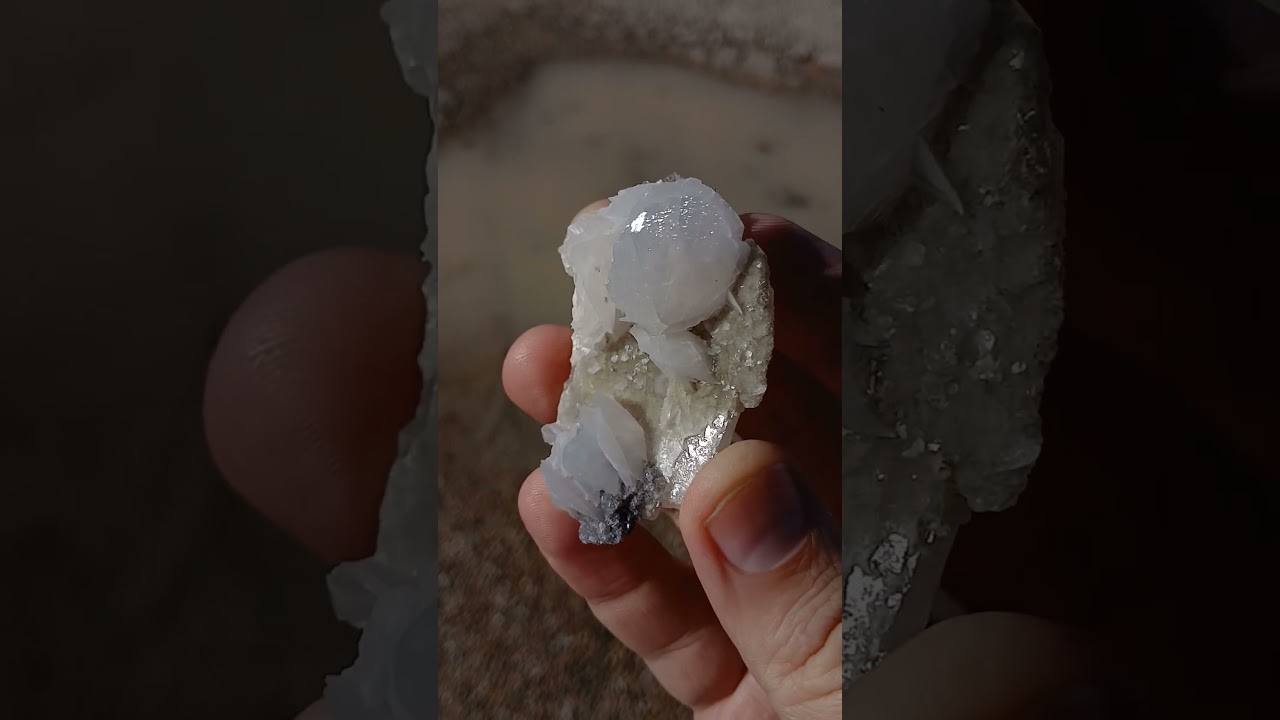 An Unusual Calcite Crystal That Is Practically Glowing! #fluorescent #gems #crystals #science #rocks