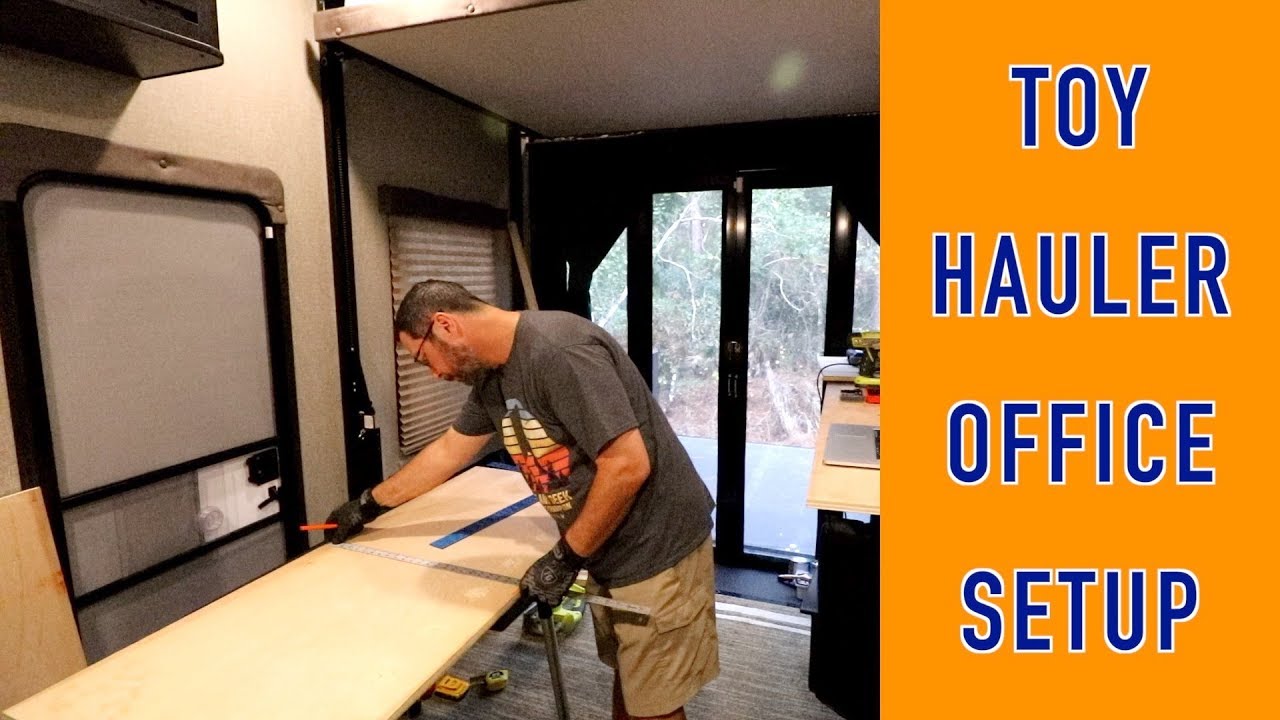 Toy Hauler Garage Office Mod for Full Time RV | Changing Lanes!