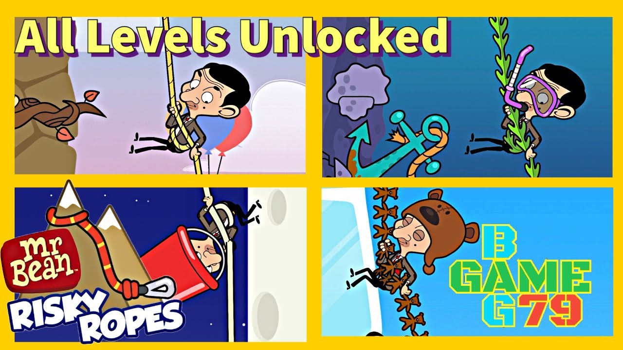 Mr Bean RISKY ROPES - Complete Gameplay with all areas unlocked #mrbean #mrbean #mrbeangames