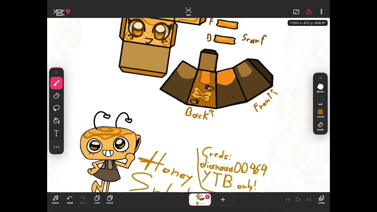 Part 1 of making Shelly paper craft