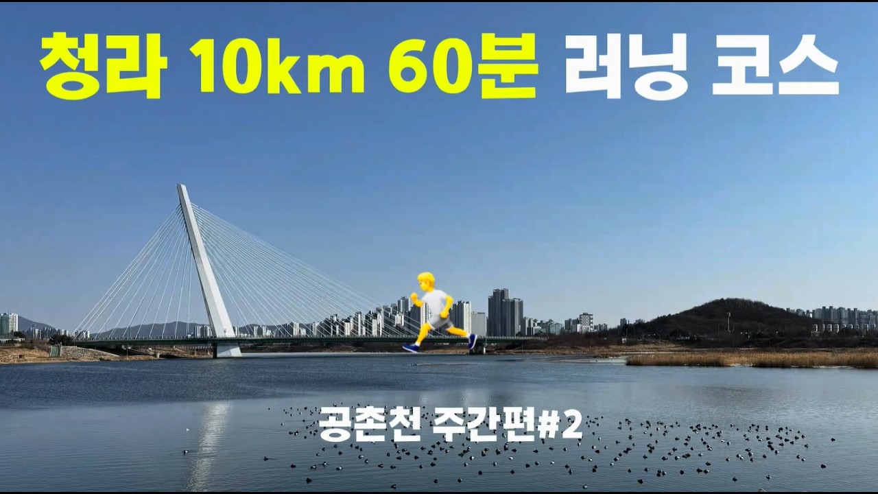 청라 10km 60분 러닝 코스!! 헬스장에서 같이 뛰어요!🙌