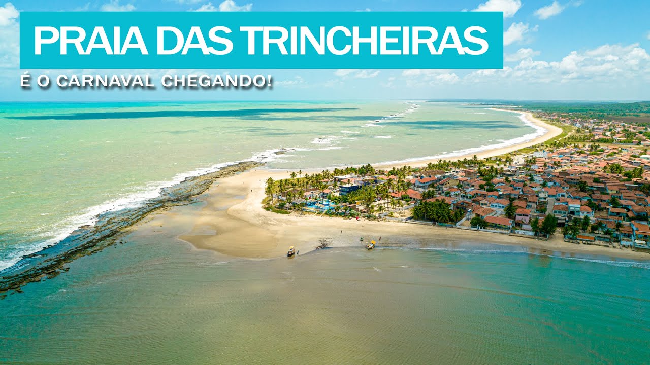 A BAÍA DA TRAIÇÃO e a PRAIA DAS TRINCHEIRAS já em clima de Carnaval - PARAÍBA