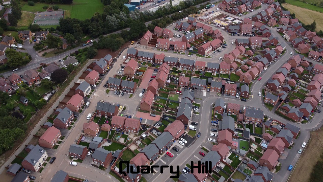 DJI Mini Drone 4k UK Flight - Ilkeston, Kirk Hallam, Hallam Fields