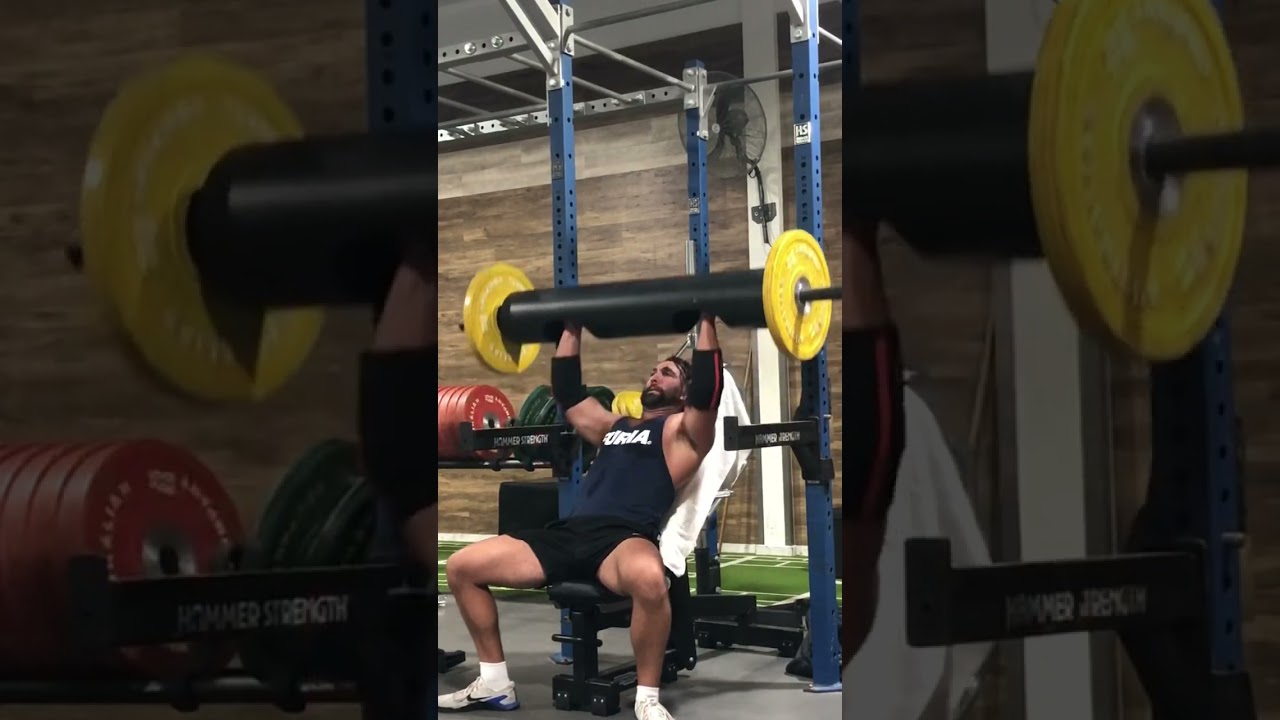 Incline bench log press | strongman training