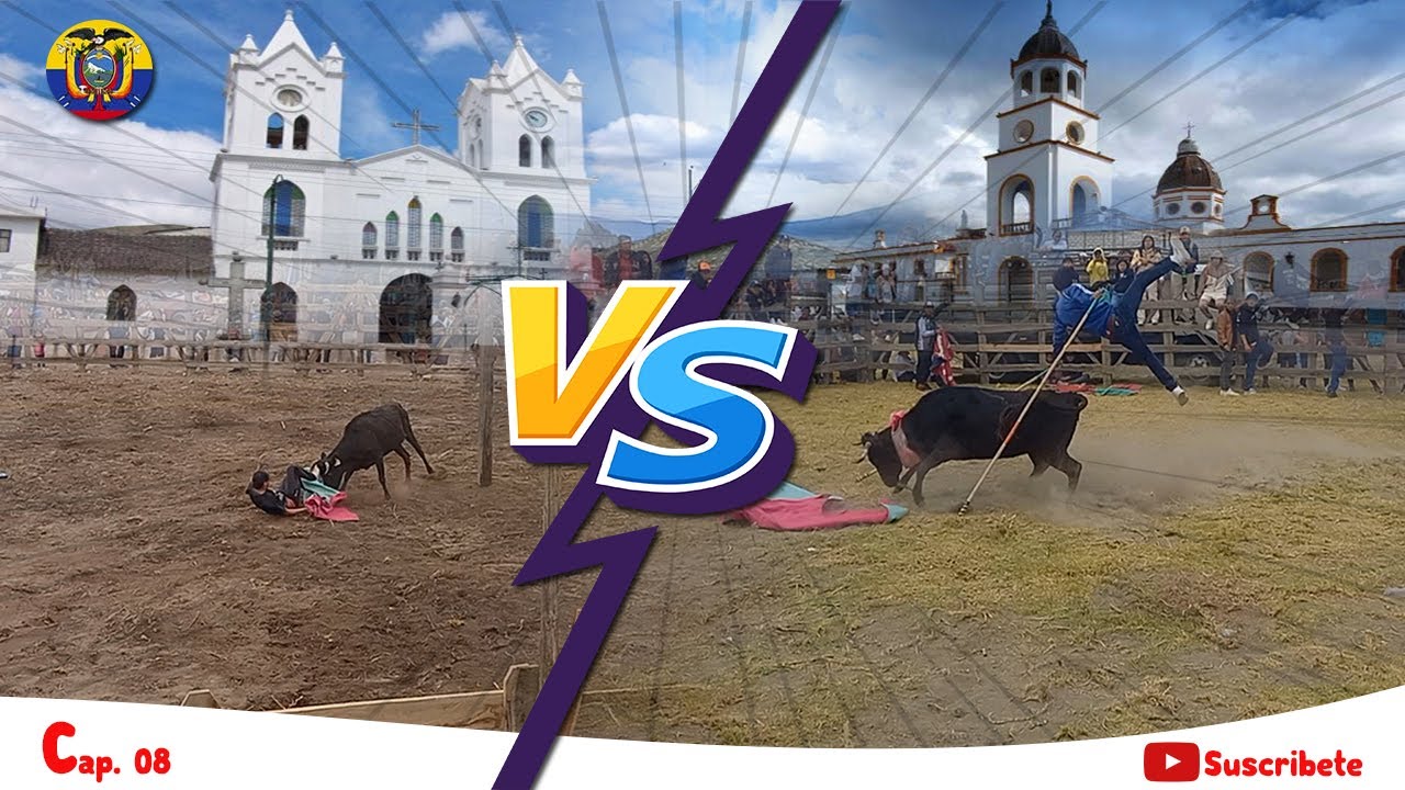 Toros de pueblo 🐂 Santa Rosa  vs Pilacoto 2025 🌄 toro no perdona - sustote / peligro toros / Cap. 08