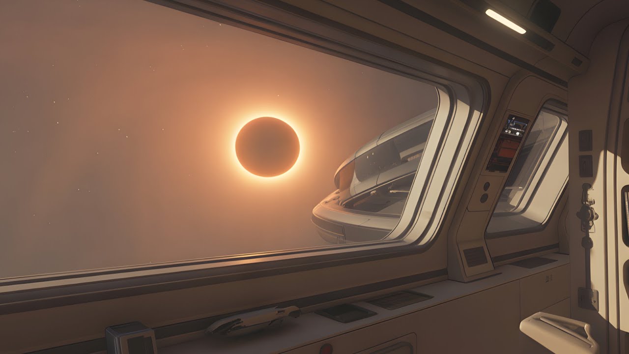 3 Hours of Space Lofi Downtempo for Deep Focus – Calm Ambient Beats Beyond the Eclipse