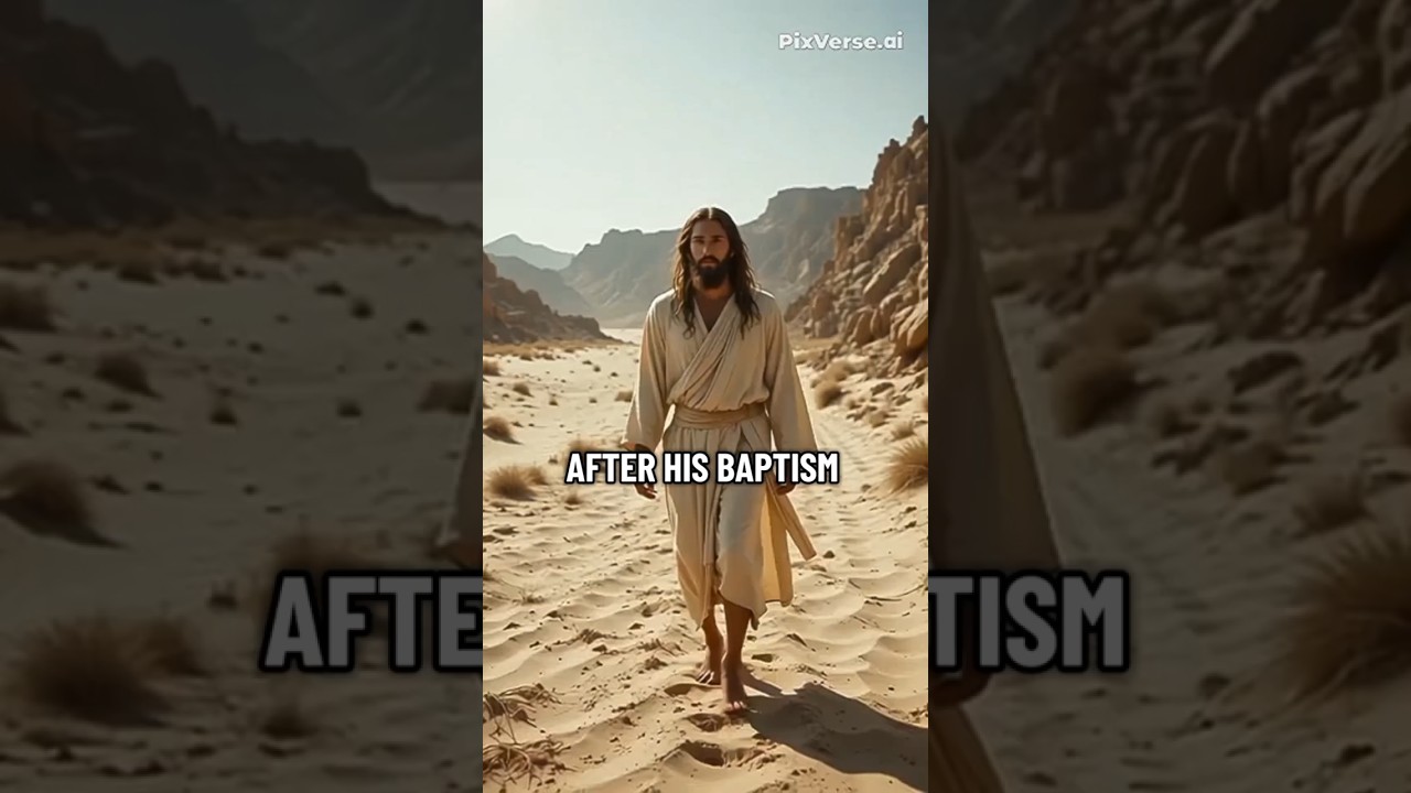 The Temptation of Jesus | 40 Days in the Wilderness ✝️  #Jesus #BibleStories #TemptationOfChrist